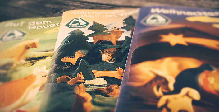 Tommi Süssmilch Illustration + Grafik Flyer Themenflyer Ostheimer Holzspielzeug