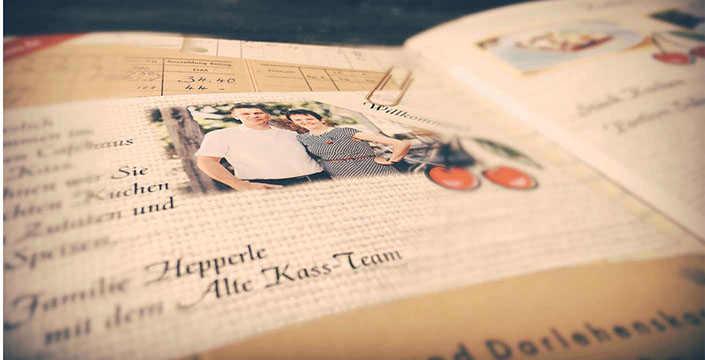 Tommi Süssmilch Illustration + Grafik ALTE KASS Speisekarte Design Hepperle Neidlingen